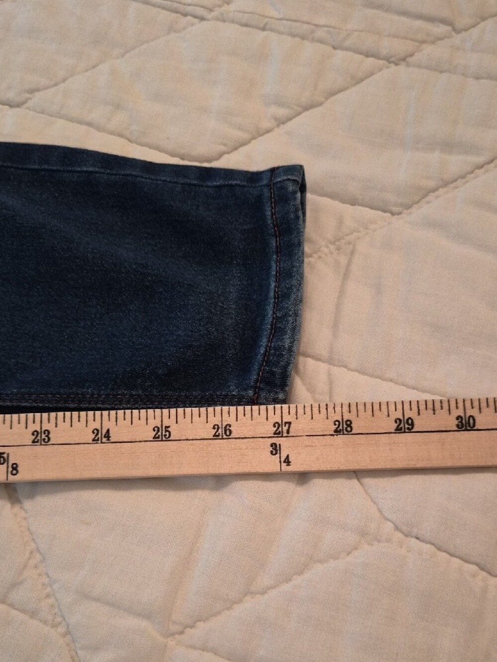 Curve Appeal High Rise Skinny Jeans w/ Comfort Waistband- Size 10/30 - Picture 5 of 7